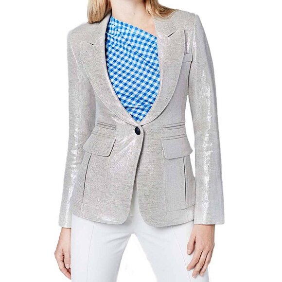 Smythe Jackets & Blazers - Smythe Spring 2020 Pewter Peaked Lapel Blazer